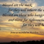 Blessed are the meek